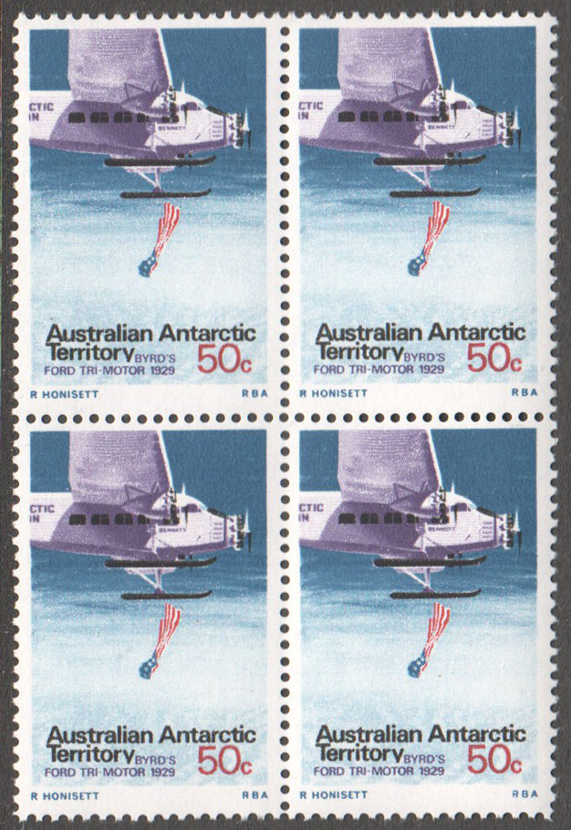 Australian Antarctic Territory Scott L33 MNH Block